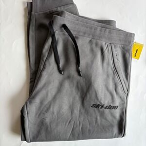 Ski-Doo Men's 3XL Gray Signature Sweatpants Jogger‎ Pants Drawstring Cozy NEW